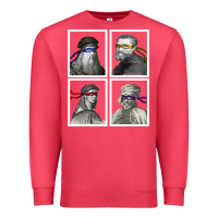 Cardinal Ninja Artists Leonardo Donatello Raphael Michelangelo Parody Renaissan Premium Sweatshirt - trangStudio