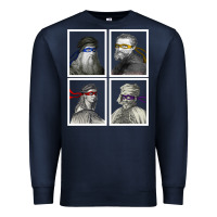 Navy Ninja Artists Leonardo Donatello Raphael Michelangelo Parody Renaissan Premium Sweatshirt - trangStudio