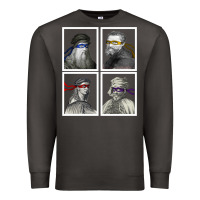 Smoke Ninja Artists Leonardo Donatello Raphael Michelangelo Parody Renaissan Premium Sweatshirt - trangStudio