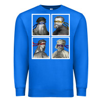 Ninja Artists Leonardo Donatello Raphael Michelangelo Parody Renaissan Premium Sweatshirt | Teevron