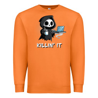 Carrot killin' it shirt funny grim reaper halloween sarcasm Premium Sweatshirt - trangStudio