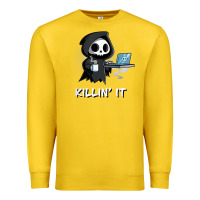 Lemon killin' it shirt funny grim reaper halloween sarcasm Premium Sweatshirt - trangStudio