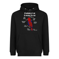 Anatomy Of A Female Eclectus Parrot Heavyweight Hoodie | Teevron