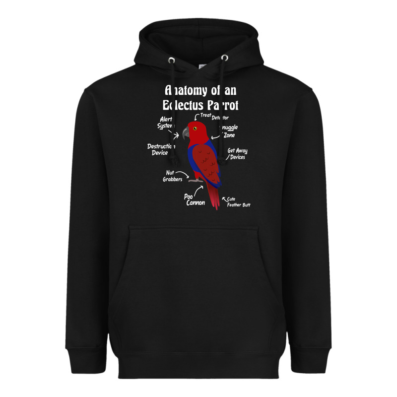 Anatomy Of A Female Eclectus Parrot Heavyweight Hoodie by trangStudio | Teevron