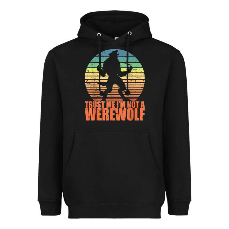 Trust Me I'm Not A Werewolf Men Boys Halloween Costume Heavyweight Hoodie by trangStudio | Teevron