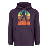 Plum trust me i'm not a werewolf men boys halloween costume Heavyweight Hoodie - trangStudio