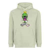 Matcha Marvin The Martian Glitch Heavyweight Hoodie - trangStudio