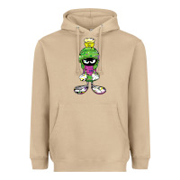 Mushroom Marvin The Martian Glitch Heavyweight Hoodie - trangStudio