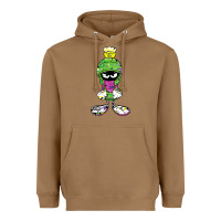 Toasted Coconut Marvin The Martian Glitch Heavyweight Hoodie - trangStudio