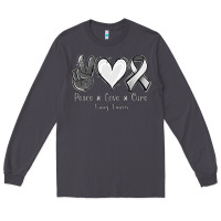 Smoke Peace Love Cure Lung Cancer Long Sleeve Tee - Jasminsmagicworld