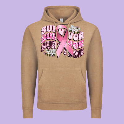 Survivor Breast Cancer Vintage Hoodie Designed By Cowgirlartshop