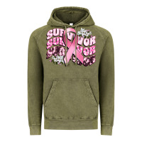 Vintage Olive survivor breast cancer Vintage Hoodie - CowGirlArtShop