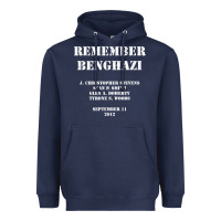 Navy Remember Benghazi Patriotic For US Veteran Gift Heavyweight Hoodie - trangStudio