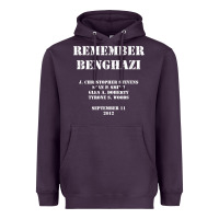 Plum Remember Benghazi Patriotic For US Veteran Gift Heavyweight Hoodie - trangStudio