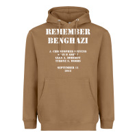 Toasted Coconut Remember Benghazi Patriotic For US Veteran Gift Heavyweight Hoodie - trangStudio