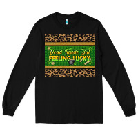 Black Dead inside but feeling lucky 20oz skinny tumbler Long Sleeve Tee - HowdyJamesFarm