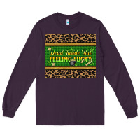 Plum Dead inside but feeling lucky 20oz skinny tumbler Long Sleeve Tee - HowdyJamesFarm