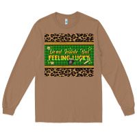 Toasted Coconut Dead inside but feeling lucky 20oz skinny tumbler Long Sleeve Tee - HowdyJamesFarm