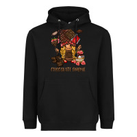 Black chocolate gnome Heavyweight Hoodie - BarkalooDesign