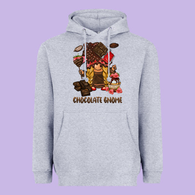Chocolate Gnome Heavyweight Hoodie Designed By Barkaloodesign