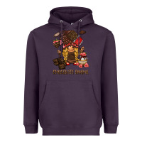 Plum chocolate gnome Heavyweight Hoodie - BarkalooDesign
