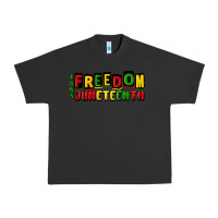 Pigment Black freedom juneteenth Urban Heavy Tee - CowGirlArtShop
