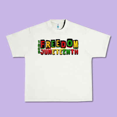 Freedom Juneteenth Urban Heavy Tee Designed By Cowgirlartshop