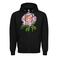 Black belinda's blush rose Zipper Hoodie - LillyAllenDesigns