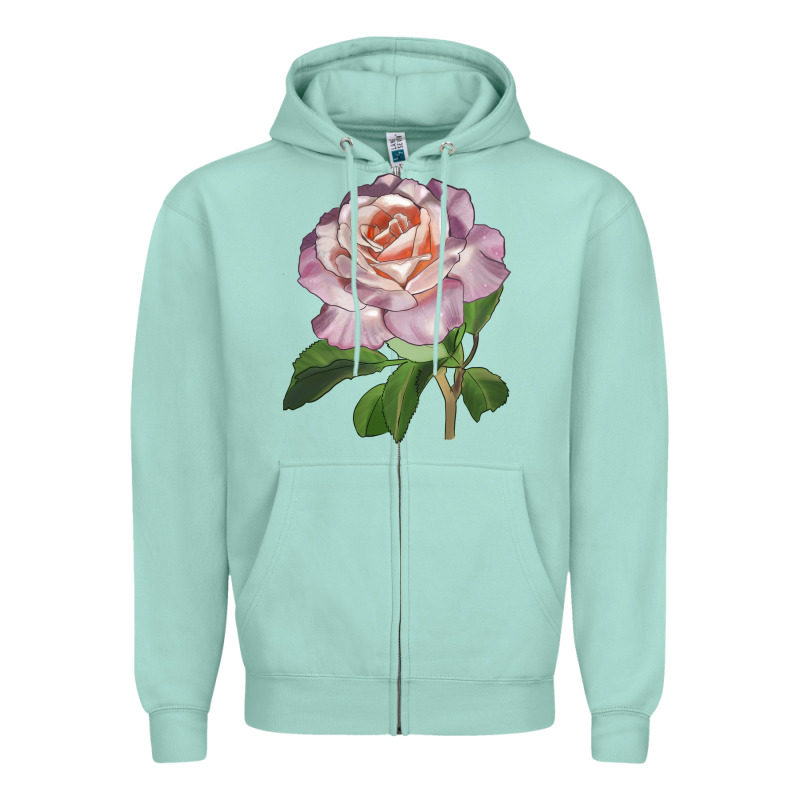 Belinda's Blush Rose Zipper Hoodie by LillyAllenDesigns | Teevron