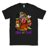 Black Chick or treat Halloween Classic Tee - NancyCooperArtShop