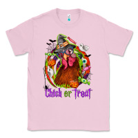 Bubblegum Pink Chick or treat Halloween Classic Tee - NancyCooperArtShop