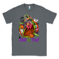 Charcoal Heather Chick or treat Halloween Classic Tee - NancyCooperArtShop
