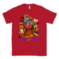 Red Chick or treat Halloween Classic Tee - NancyCooperArtShop