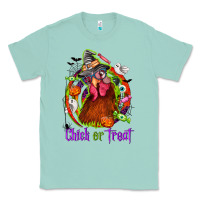 Seafoam Chick or treat Halloween Classic Tee - NancyCooperArtShop