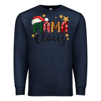 Navy mama Claus Christmas Premium Sweatshirt - BarkalooDesign