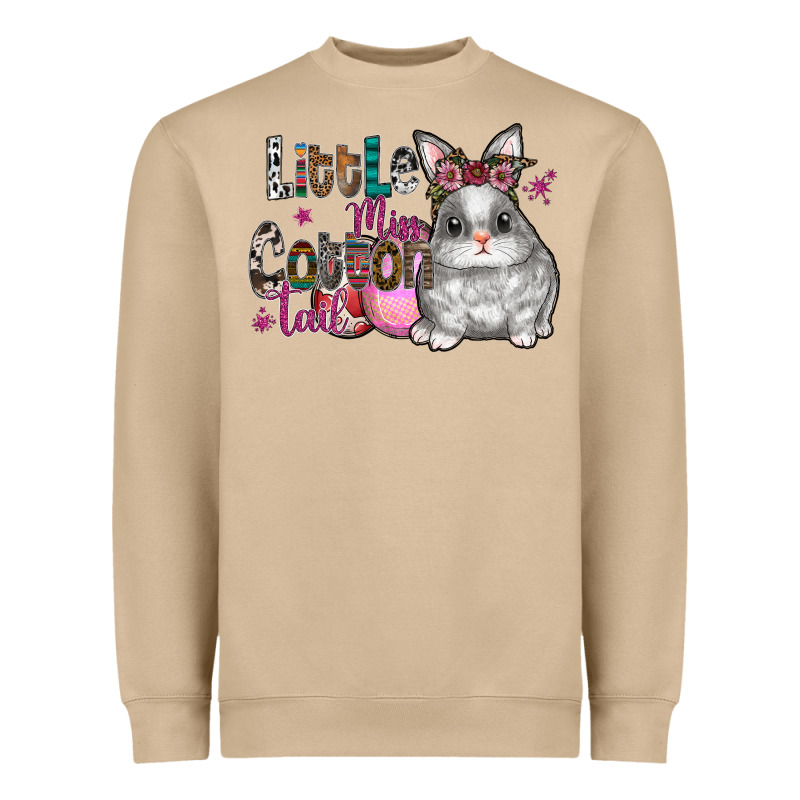 Little Miss Cotton Tail Heavyweight Sweatshirt by CowhideDigitalArt | Teevron
