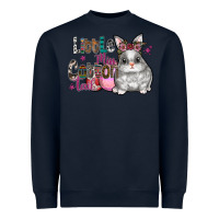 Navy Little Miss Cotton Tail Heavyweight Sweatshirt - CowhideDigitalArt