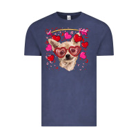 Vintage Denim valentine's day  chihuahua Vintage Tee - RanaPortraitStore