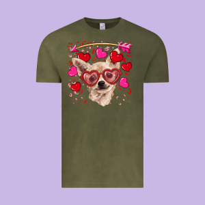 Valentine's Day  Chihuahua Vintage Tee Designed By Ranaportraitstore