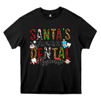 Black santa's favorite dental hygienist Heavy Core Tee - Jasminsmagicworld
