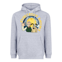 Heather Grey everybody knows the moons made of cheese! Heavyweight Hoodie - trangStudio