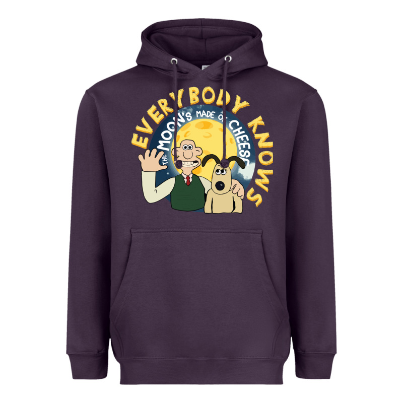 Everybody Knows The Moons Made Of Cheese! Heavyweight Hoodie by trangStudio | Teevron