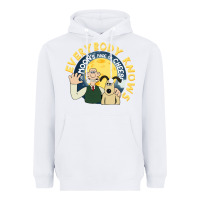 White everybody knows the moons made of cheese! Heavyweight Hoodie - trangStudio