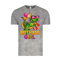 Cloud Rock 3rd birthday girl t rex pink Vintage Tee - CowGirlArtShop