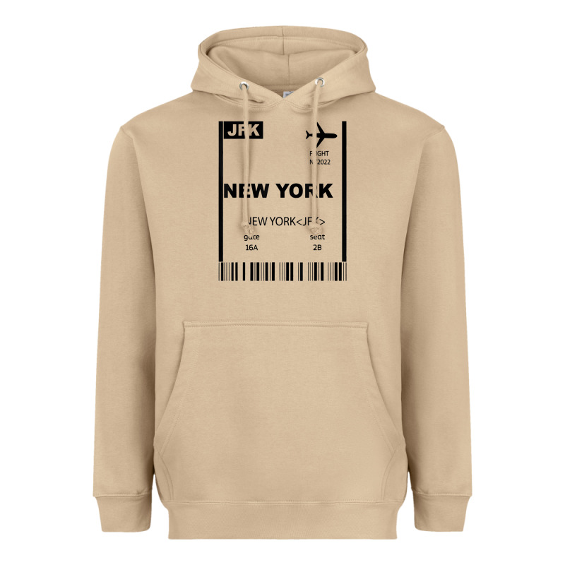 New York City City Nyc America Fly Travel Heavyweight Hoodie by trangStudio | Teevron
