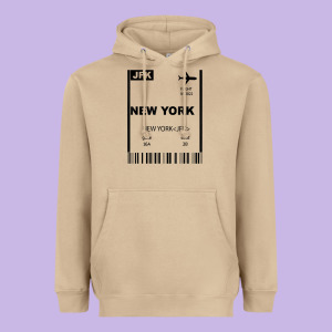 New York City City Nyc America Fly Travel Heavyweight Hoodie Designed By Trangstudio