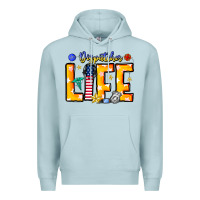 Blue Mist name tribute to first responder dispatchers Premium Hoodie - CowhideDigitalArt
