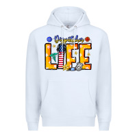 White name tribute to first responder dispatchers Premium Hoodie - CowhideDigitalArt