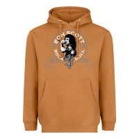 Meerkat Bon Scott Rock n' Roll Lion Shield Heavyweight Hoodie - trangStudio