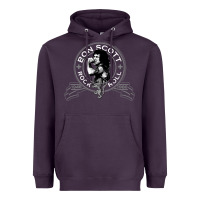 Plum Bon Scott Rock n' Roll Lion Shield Heavyweight Hoodie - trangStudio
